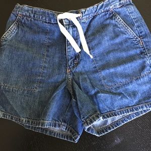 Girls drawstring Jean Shorts